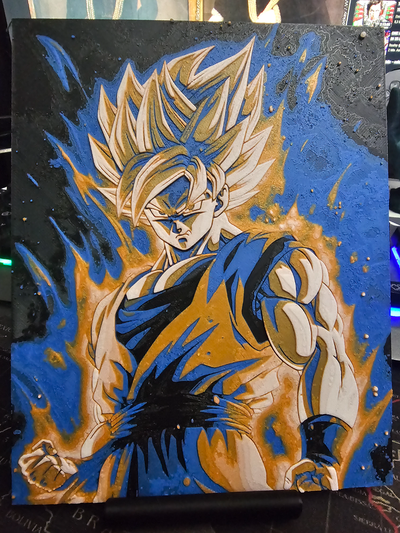 ssj goku şapka dövmesi by think3d üretken 3d model taş ocağı anime tv film dizi ejder topu ejderha top songoku oğul renk 2d sanat 2dart 3d print model - Mito3D