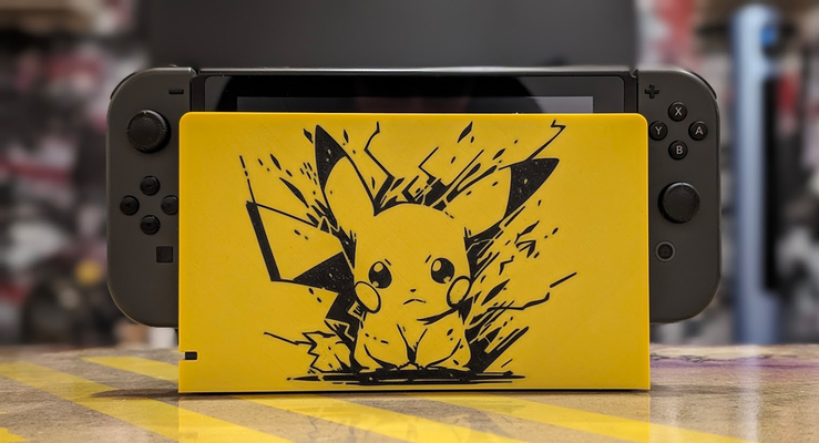 nintendo commutateur quai couverture gaine pikachu 0 2mm buse extrudeuse by angry p1p outils gadgets pokémon 2d 2dart 3d print model - Mito3D