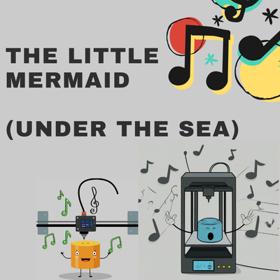 the little mermaid mar a1 mini impresora sonido by trueno gato 3d accesorios comienzo sirena gcode tono música melodía canción 3d print model - Mito3D