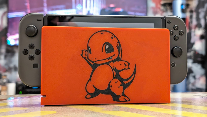 nintendo değiştirmek rıhtım örtmek kılıf charmander by angry p1p araçlar gadget'lar pokemon 2dart 2d sihirbaz anahtarı 3d print model - Mito3D