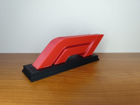 f1 formula 1 logo decoration by frank3d household decor one house accessory table fan art shelf desk accessories deskdecor 3d print model - Mito3D