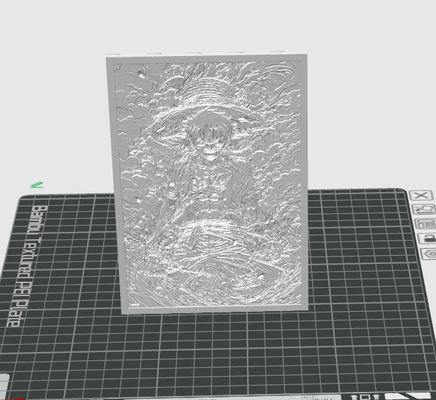 ruffy lithophan by demdem14 generativ 3d modell hutschmiede stück 3d print model - Mito3D