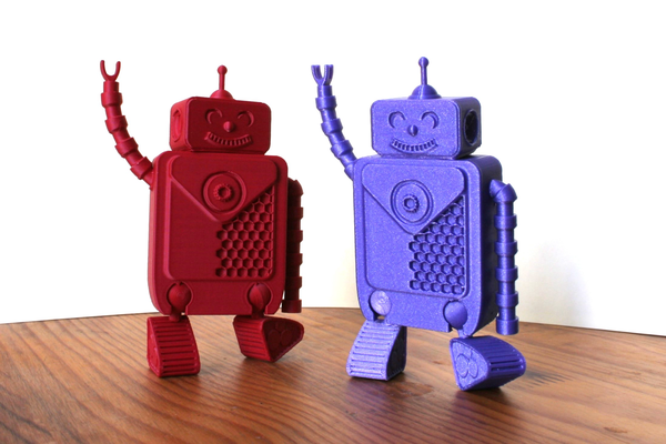 cali bot by impresión hormiga 3d impresora prueba modelos tortura despeje exactitud dimensión robot juguete mecánico flexi in sitio 3d print model - Mito3D