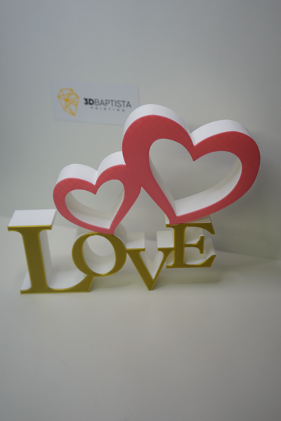 logo amore cuori by 3d battista stampa domestico arredamento cuore san valentino 3d print model - Mito3D