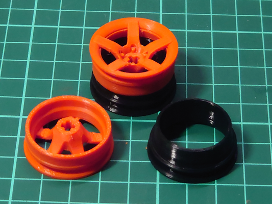 5 spoke 30x20mm cerchi mattone macchine by horcikdesigns giocattoli giochi legotecnico tecnico 3d print model - Mito3D