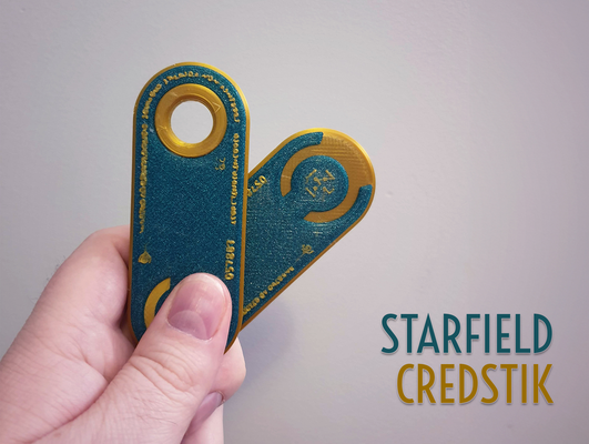 starfield bastone credito by jaatinen3d oggetti scena cosplay credstick moneta puntello i soldi crediti giochi giochi 3d print model - Mito3D