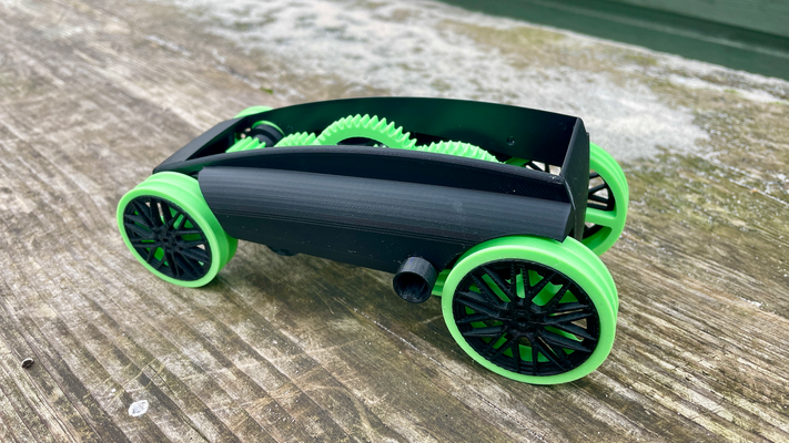 aufziehen rennfahrer neu gemischt by bereitstellen bildung ingenieurwesen uhrwerk getriebe wagen fahrzeug rennen spielzeug kind kinder lehrreich 3d print model - Mito3D