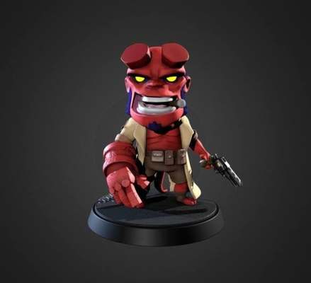 chibi rapaz inferno remixado by meme magia brinquedos jogos personagens filme miniatura diabo fofa 3d print model - Mito3D