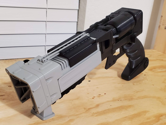 cair 4 laser pistola by adereços cosplays réplica arma videogame jogos chave fallout4 cofre tec fogo bethesda xbox cosplay acessórios suporte exibição pipboy lazer aer9 vault13 watts célula combustível bateria 3d print model - Mito3D