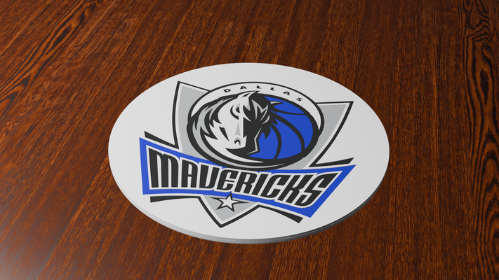 dallas mavericks bardak altlığı by miker73 ev halkı dekor basketbol nba 3d print model - Mito3D