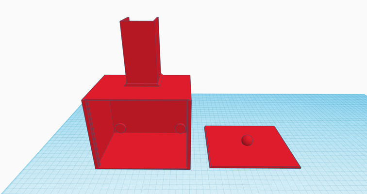 magnético cocô caixa x1c by bigrig 3d impressora acessórios bin atirar controle deslizante deslizar tampa apanhador 3d print model - Mito3D