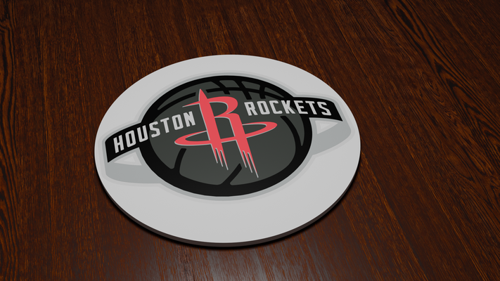 houston roketler bardak altlığı by miker73 ev halkı dekor roketleri nba basketbol 3d print model - Mito3D