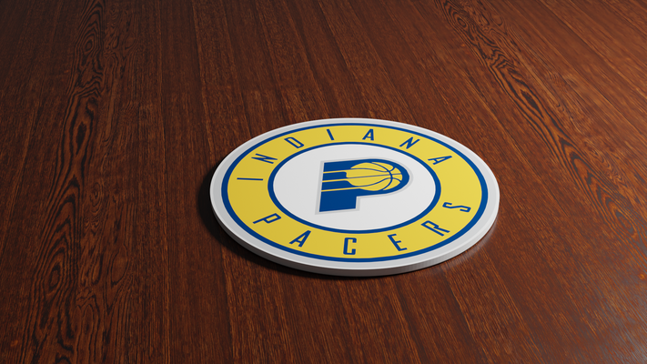 indiana pacers sottobicchiere by miker73 domestico arredamento indianapacers nba pallacanestro sottobicchieri 3d print model - Mito3D