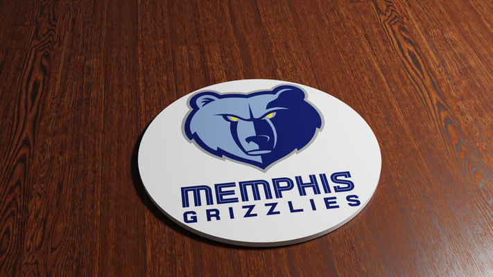 memphis grizzlies sottobicchiere by miker73 domestico arredamento memphisgrizzlies nba pallacanestro sottobicchieri 3d print model - Mito3D