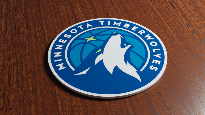 minnesota lobos madera portavasos by miker73 casa decoración minnesotatimberwolves nba baloncesto 3d print model - Mito3D