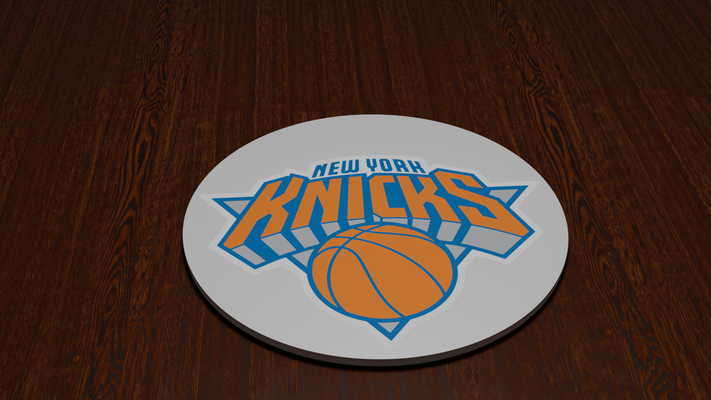 york knicks bardak altlığı by miker73 ev halkı dekor nba basketbol altlıkları 3d print model - Mito3D