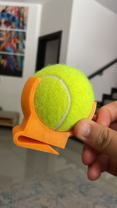 padel kürek çekmek tenis top kulp destek kemer klips by royeiror hobi kendin yap spor açık havada topu tutucu tutucusu 3d print model - Mito3D