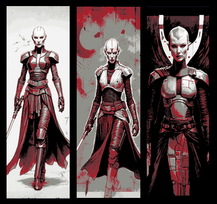 fan arte impostato of 3 segnalibri stella guerre clone concetto asajj ventress by mclanesmemories 2d clonewars conceptart guerre stellari asajjventress marchio segnalibro pennarello libro fucina cappelli 3d print model - Mito3D