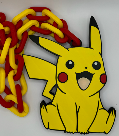 pikachu pokémon by conta robland arte sinais logotipos colar 3d print model - Mito3D