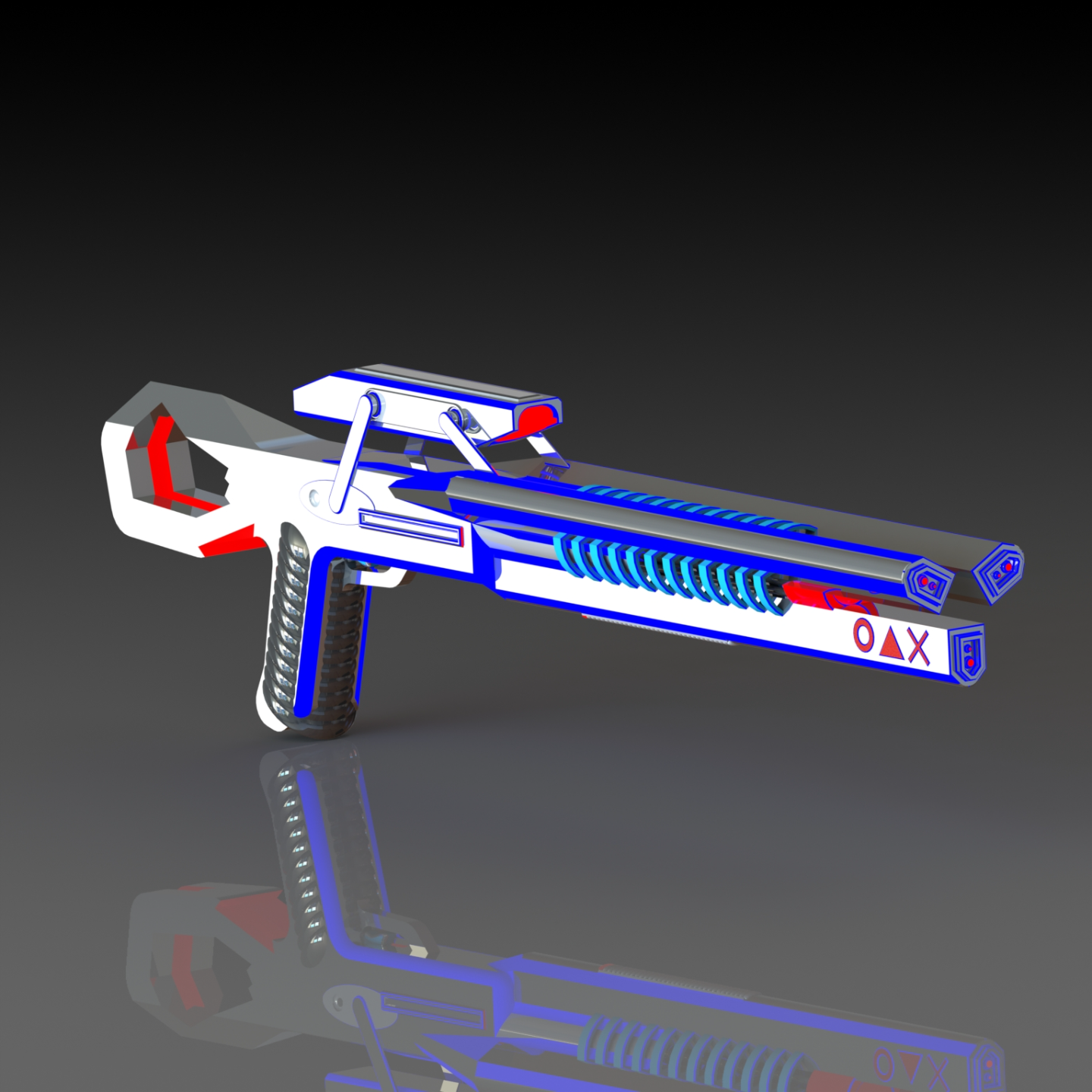 lazer tabanca by 3dxav sahne cosplays silahı silah arma pistola syfy bilim 3D print model - Mito3D