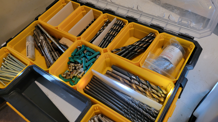 dewalt pro organizer box inserts to split up containers by paceurwolf 3d printer parts organize insert container 3d print model - Mito3D