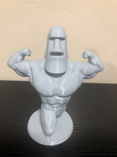 devetüyü rengi moai by insan minyatürler yaratıklar güzel heykel awsome inanılmaz taş sigma model harika kaya kas 3d print model - Mito3D