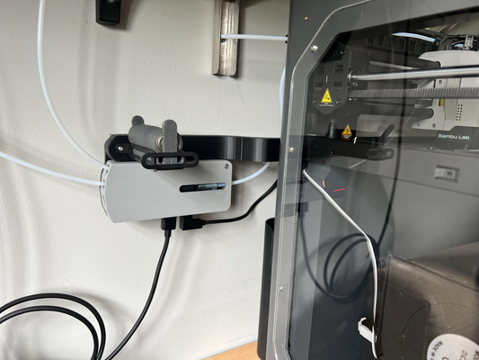 carretel monte ams cubo by pretzel 3d impressora acessórios amspool spoolmount porta bobinas 3d print model - Mito3D