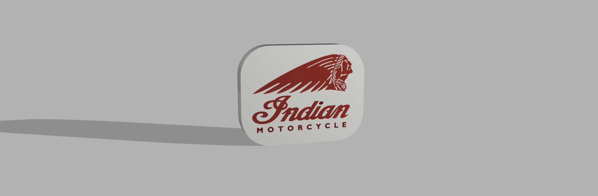 indisch motorräder leuchtkasten by ausdrücken o3d kunst zeichen logos motorrad 3D print model - Mito3D