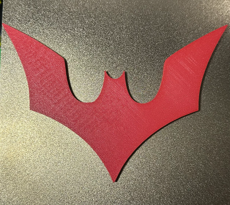 batman beyond symbol by kyfry85 art 2d dc comics terry mcginnis bruce wayne bat family neo gotham 3d print model - Mito3D