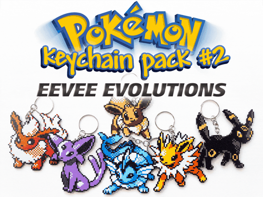 pokémon schlüsselbund pack 2 eevee glaceon espeon by powerpill prints spielzeuge spiele zeichen pikachu eeveelution eeveepokemon charizard umbreon vaporeon sylveon leafeon flareon jolteon go game boy zubehör zubehörteil evolution paket pixel kunst nintendo 64 farbe gold rot blau schalter 2d handheld kette video spiel charakter japan japanisch schlüsselring frauen gaming 3ds 3d print model - Mito3D