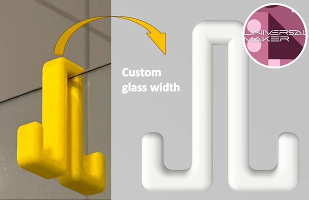 anpassbar größe bad glas haken neu gemischt by universalhersteller haushalt haus modelle window handtuch diy benutzerdefiniert dusche badezimmer zubehörteil einstellbar aufhänger vorrichtung halter unterstützung lager hängend personalisiert dekor montieren hardware lösung organisation 3d print model - Mito3D