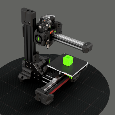 tictac 2 1 by cérebro esquilo 3d impressora partes pequeno 3dprinter 120mm autodeskfusion360 smallrig ratrig miniimpressora tictac2 120buildvolume 3d print model - Mito3D