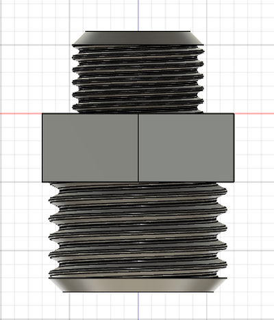 riduzione capezzolo 1 4 to 8 aerografo compressore by kallweit haiko 3d stampante parti 3d print model - Mito3D