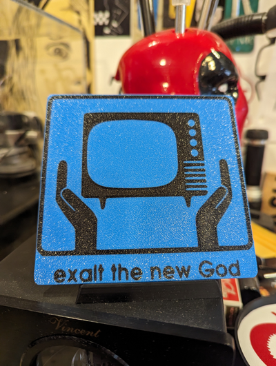 exalt god tv wall art - alien workshop skateboards by oldtechweck 2d skateboard wallart skate skateboarding 3d print model - Mito3D