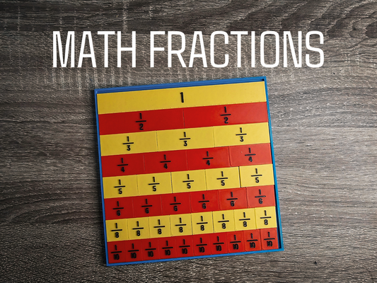 fractions - math by concluzion education mathematics learning tool 3d print model - Mito3D