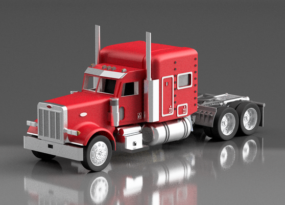 peterbilt 379 americano semi truck totalmente 3d imprimível modelo vau volvo homem mack kenworth by mikolaj mazik educação engenharia engenheiro caminhão américa mineração guindaste carro ams equipamento servo construção roda arduino stepper 3d print model - Mito3D