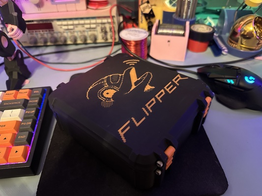 ultimate flipper zero case remixed by emilia tools organizers flipperdevboard flippermarauder flippercase 3d print model - Mito3D