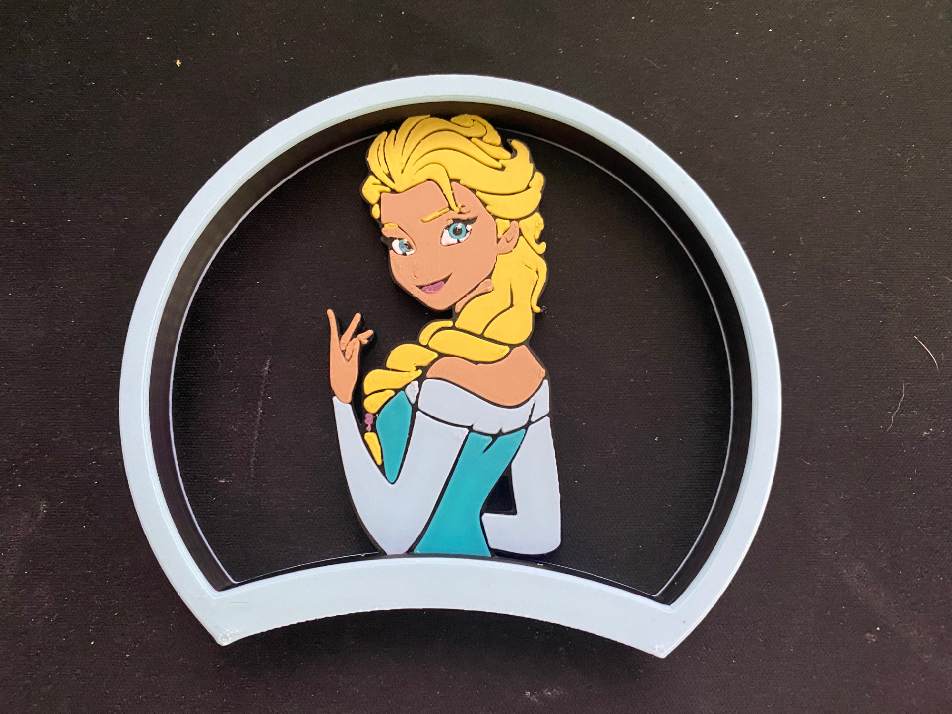 elsa congelato disney orecchie 5 magnete modulare fascia per capelli remixato by grimtoc oggetti scena cosplay topolino minnie topo anna olaf principessa 3D print model - Mito3D