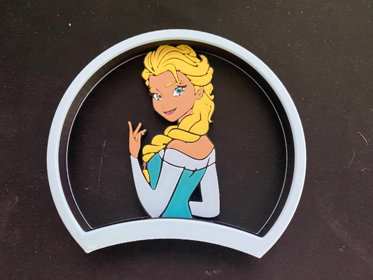 elsa congelato disney orecchie 5 magnete modulare fascia per capelli remixato by grimtoc oggetti scena cosplay topolino minnie topo anna olaf principessa 3d print model - Mito3D