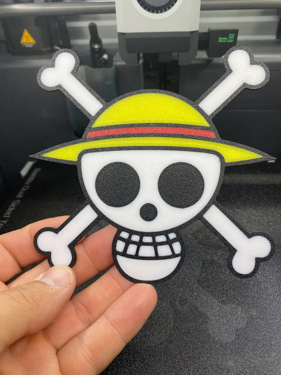 trozo by 3dwunschmanufaktur arte 2d pirata piratas cráneo 3D print model - Mito3D