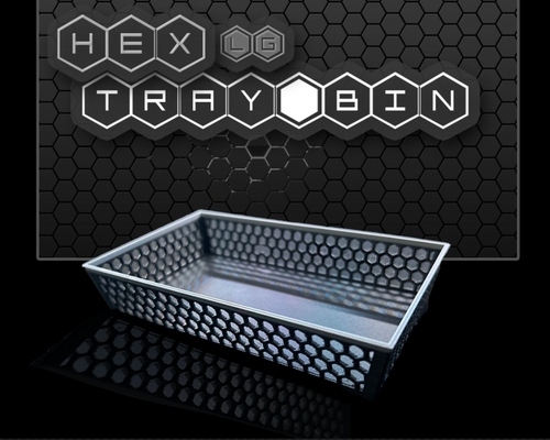 hey tray bin large by k2 kevin tools organizers hex 3d print model - Mito3D