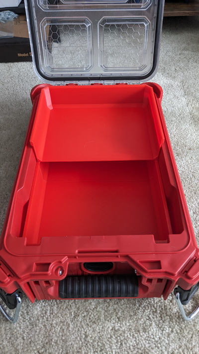 split packout bin by ck designs tools organizers container milwaukee organizer stacking 3d print model - Mito3D