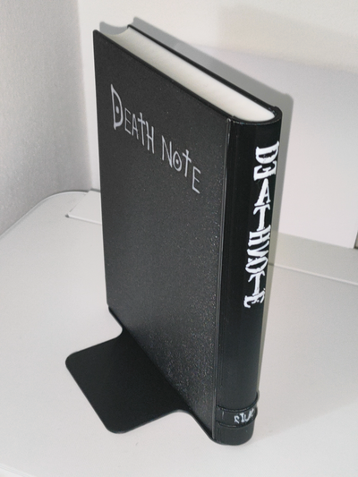 bookend death note by dgvelab household office bookends bookendstop book holder deathnote 3d print model - Mito3D