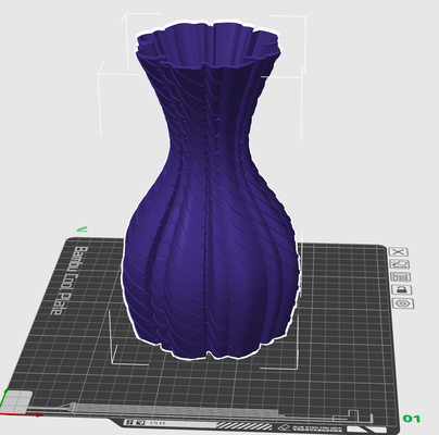 cyclone vase by fête scott ménage décor art fleur maison 3d print model - Mito3D