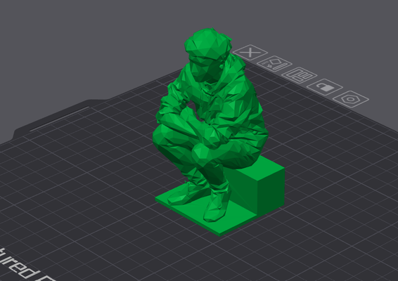 tekufrog düşük poli yeniden karıştırılmış by sanat heykeller 3d print model - Mito3D