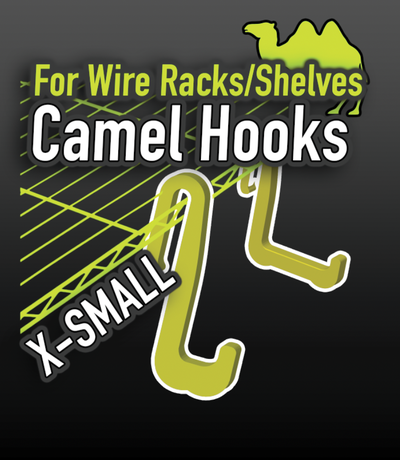 camel hook - x-small by k2 kevin tools organizers shelf rack wire hooks 3d print model - Mito3D