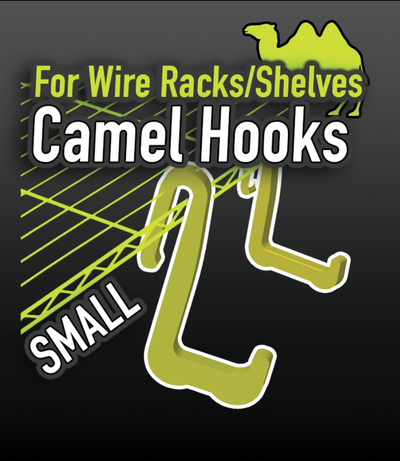 camel hook - small by k2 kevin tools organizers shelf rack wire hooks 3d print model - Mito3D