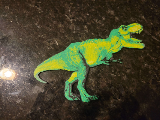 t rex matiz forja by link gannon generativo 3d modelo chapéus litofano arte dinossauro brinquedo 3d print model - Mito3D