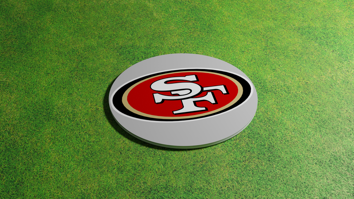 san francisco 49ers montanha russa by miker73 casa decoração nfl futebol porta copos 3d print model - Mito3D