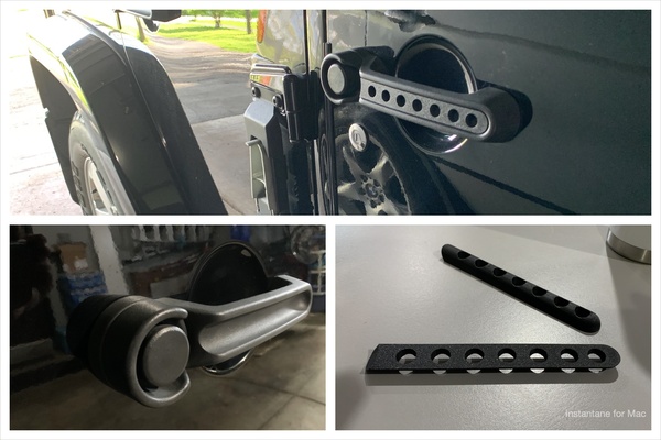 jeep wrangler door handle inserts by k2 kevin hobby & diy vehicles doorhandle insert jeepwrangler decorative 3d print model - Mito3D